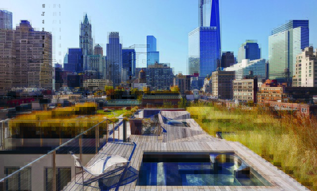 طراحی قابل توجه روف گاردن-روف گاردن Tribeca پنت هاوس ، نیویورک سیتی