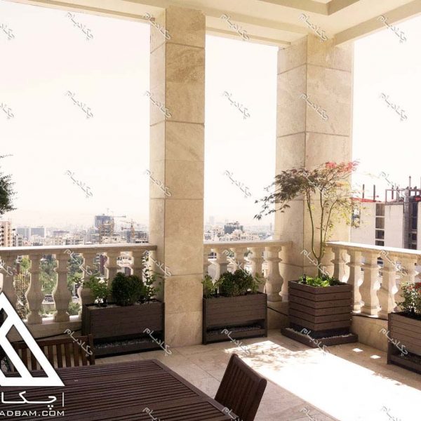پروژه تراس سبز آقای زرین قلم ۱۳۹۵