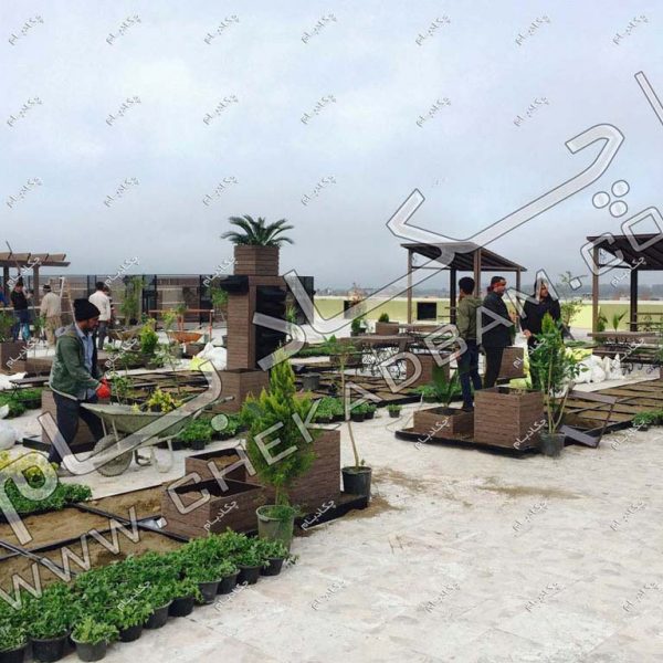 تصاویر روف گاردن ،پروژه بام سبز اکسین دریاسر ۱۳۹۶