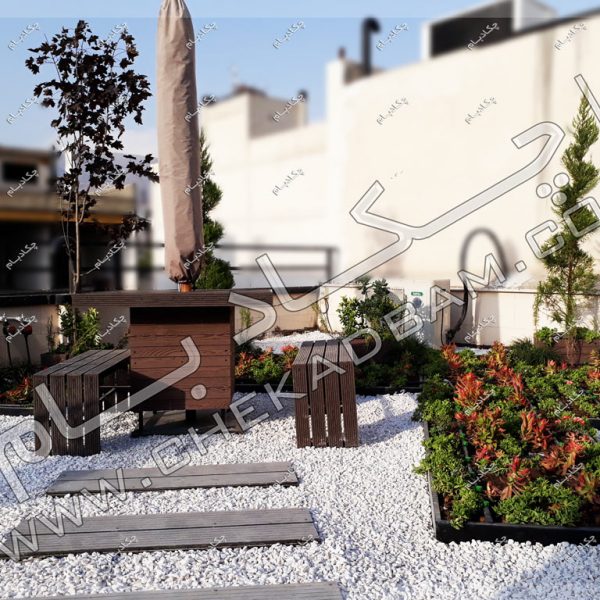 تصاویر روف گاردن ،پروژه بام سبز خانم شکری سال ۱۳۹۶