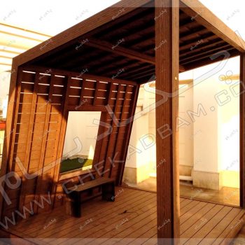 انواع آلاچیق روی پشت بام -پروژه آلاچیق آقای پورشریف ۱۳۹۶