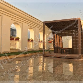 انواع آلاچیق روی پشت بام -پروژه آلاچیق آقای پورشریف ۱۳۹۶
