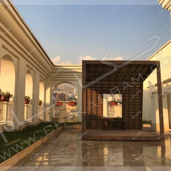 انواع آلاچیق روی پشت بام -پروژه آلاچیق آقای پورشریف ۱۳۹۶