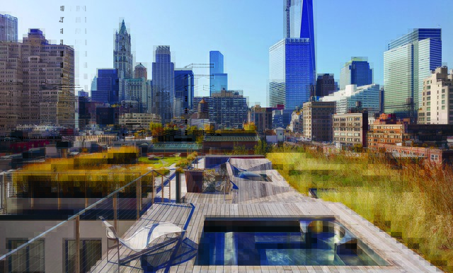 طراحی قابل توجه روف گاردن-روف گاردن Tribeca پنت هاوس ، نیویورک سیتی